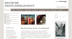 Desktop Screenshot of dante-gesellschaft.de