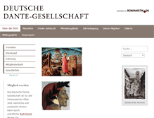 Tablet Screenshot of dante-gesellschaft.de